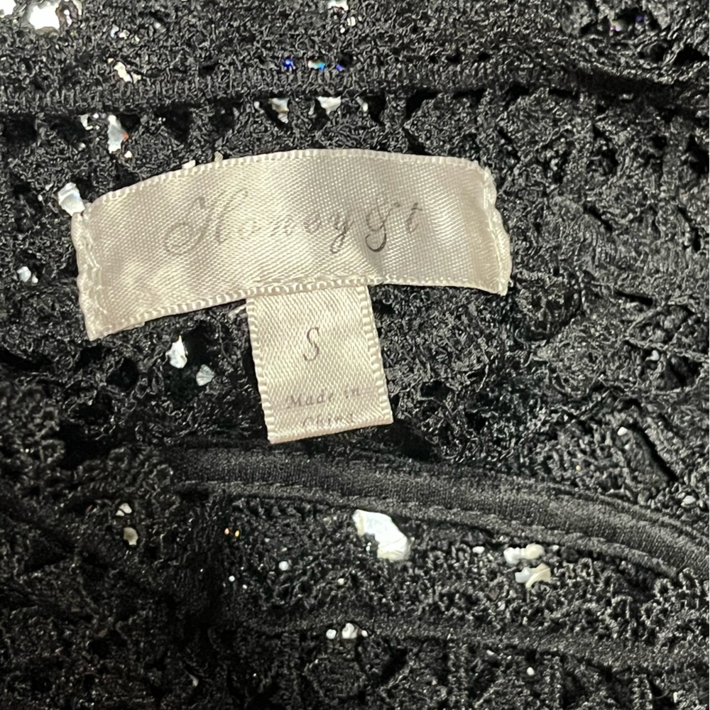 Lace Bell top BLACK LACE